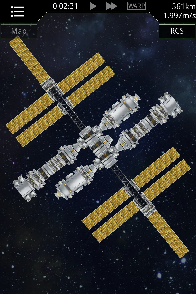 Rakete vor einem hellen Himmelskörper