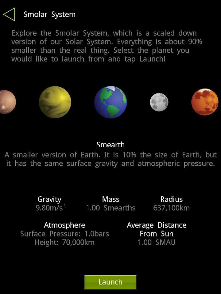 Rakete mit Blick auf einen Planeten